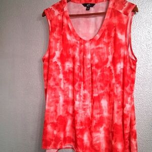 gnw Women's Plus Abstract Top   Size 1X